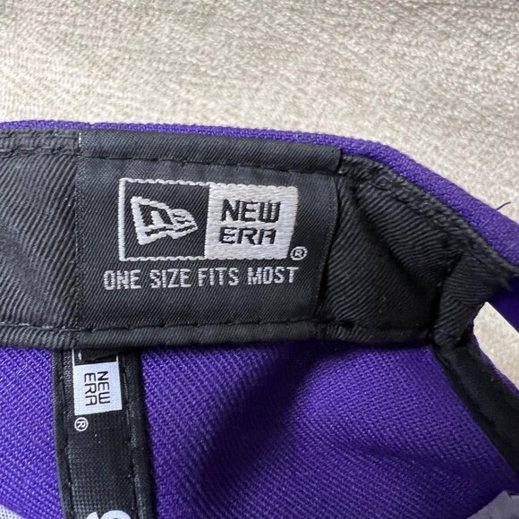 New Era Los Angeles Lakers Upside Down Logo 9FIFTY Snapback Hat Purple - Picture 7 of 7
